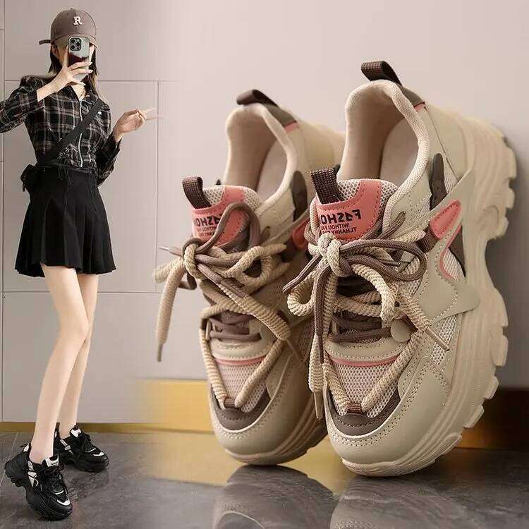 The New Retro Spring Platform Casual Versatile Fashion Designer Shoes High Quality Women Sneakers