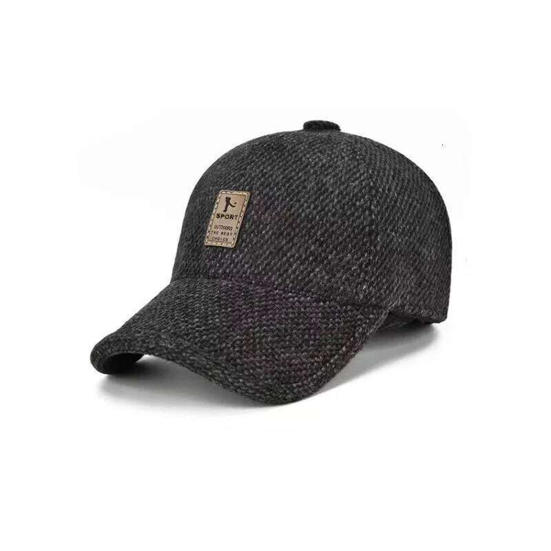 Cotton Men's Autumn And Winter Middle-Aged Dad Cloth Single Old Man Windshield Baseball Sun Hat Y260304