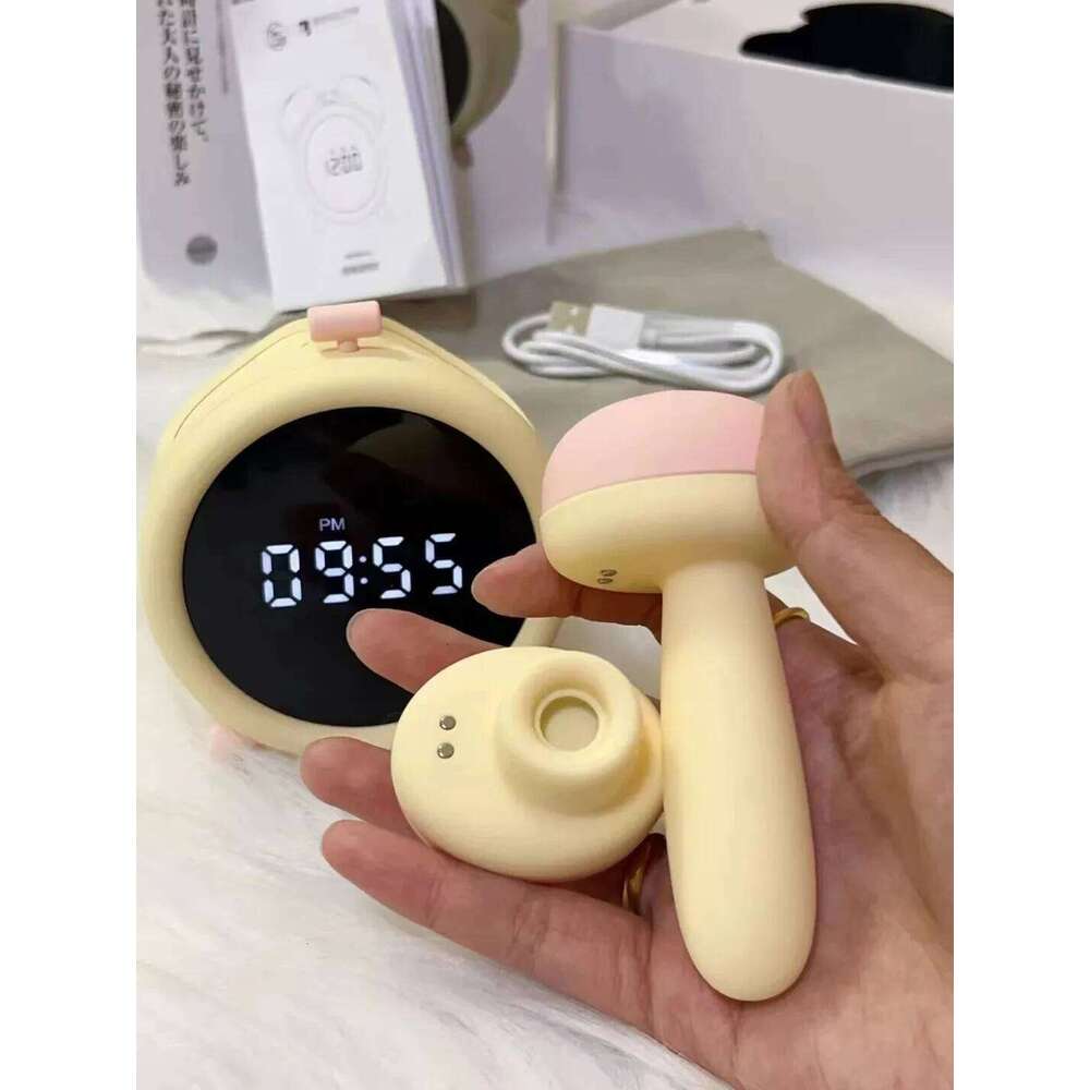 2025 new female alarm clock sex toy, concealed and detachable suction vibrator, APP remote control vibrator W260305