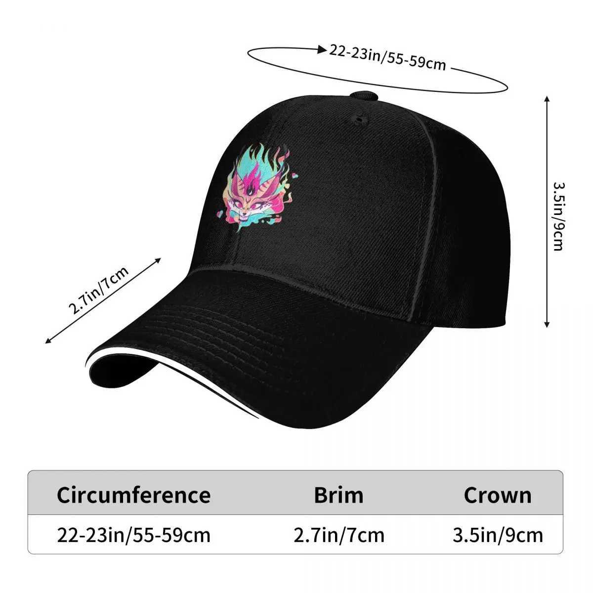 Beelzebub Helluva Boss Fanart Queen Bee Baseball Cap Visor foam party Hat Men Womens S260306