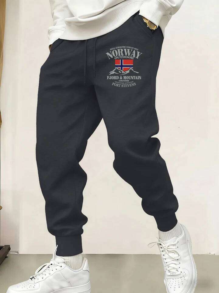 2025 New Male Sweatpant Trendy Multicolor Pants Norway Fjords And Mountains Print Casual Pant Sports Jogging Unisex Britches