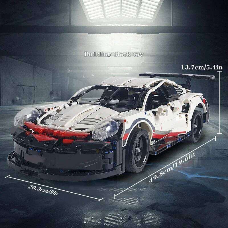 1580PCS Technical RSR Racing Car Building Blocks MOC Retro Speed Vehicle Model Assemble Bricks Toys Gift For Children Kids Z260305