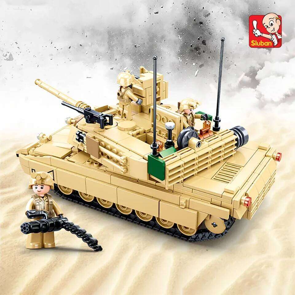 781PCS Military Series Block Toys, M1A2 Tank Model Creative DIY Toy Assembled Building Blocks Kit Z260305