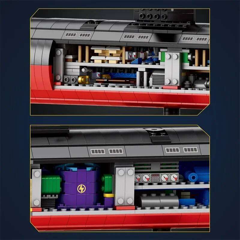 33049 2988pcs Military Los Angeles-class SSN Building Blocks Assembling MOC Nuclear Submarine Bricks Children's Toys Gift Set Z260306