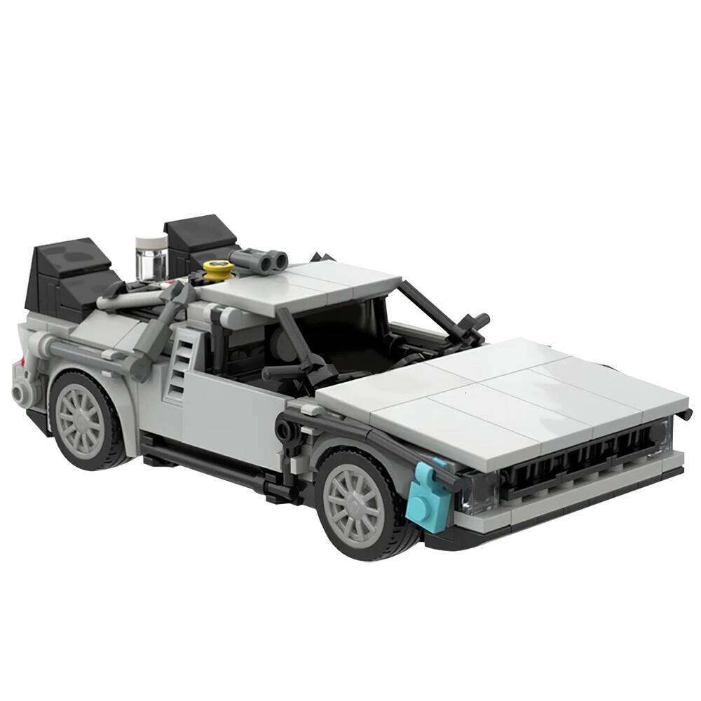 MOC Back to the Future Time Machine Building Blocks Courthouse Skyline Assembly City DIY Model Sets Bricks Toys Gift Kids Adult Z260306
