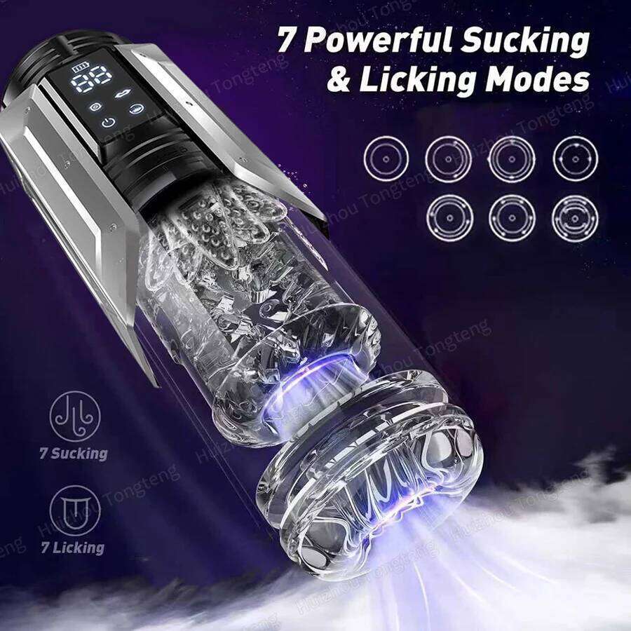 Automatic Male Masturbator Penis Pump Sucking Vibrating Thrusting Rotating 100% Waterproof Blowjob Adult Sex Toy Stroker For Men W260305