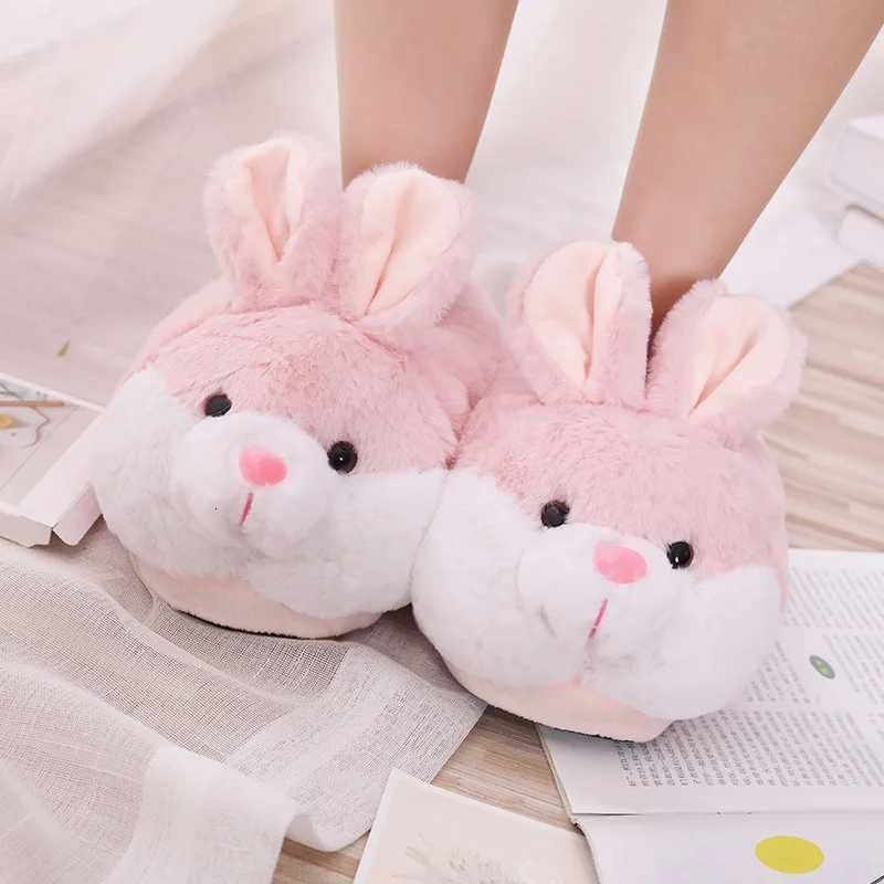 House Slipper Cloud Womens Rabbit Winter Warm Plush Indoor household Casual Flat Female Home shoes Sneaker Footwear Flip Flops S260305