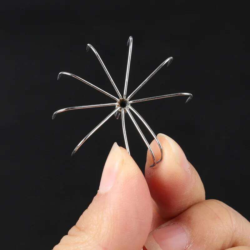 5 Pcs 2.8/3.5/4/4.5CM Stainless Steel Squid Sea Fish Fishing Cuttlefish For Seawater Octopus Hook S260305