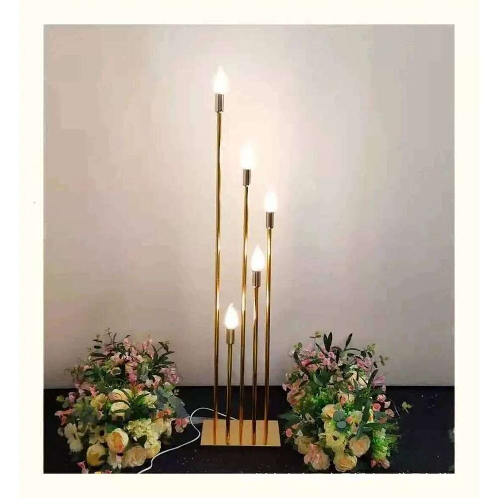 2 Sets! 10 Heads High Quality Metal Electric Candelabra - Wedding/Home Decor Centerpiece XJ260305