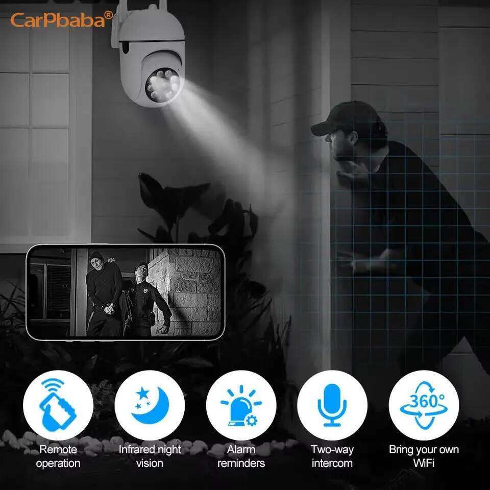 iCam365 APP IP Camera Smart Outdoor Home Security WIFI CCTV Surveillance with Color Night Vision Wireless HD 2-Way Audio 1080P 26W0306