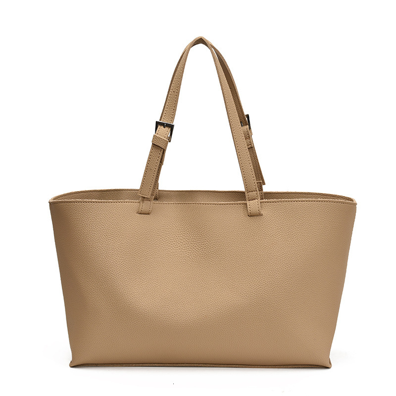 Korean style large capacity handbag, simple commuting shoulder bag, lazy style soft PU leather handbag, fashionable women's bag, designer bag