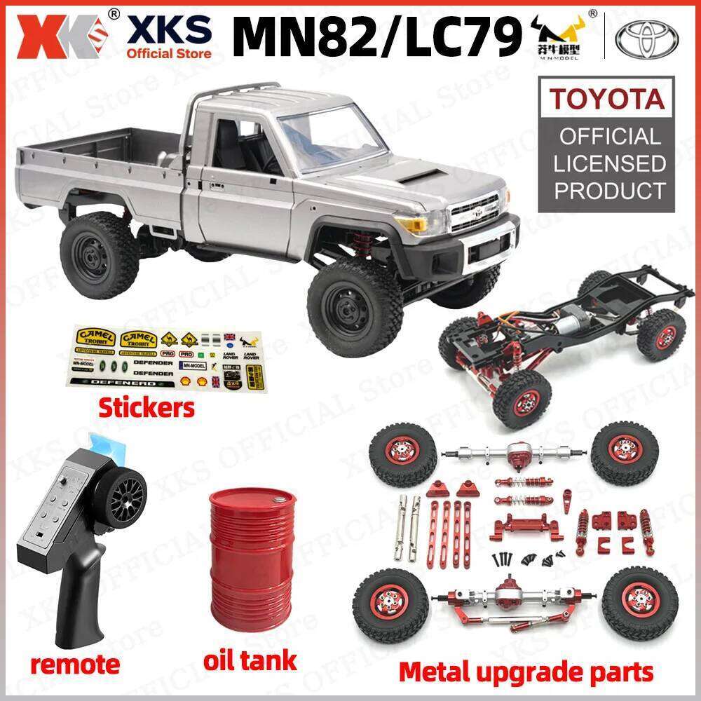 XKS mn82pro mn82 remote control 1:12 full proportion 2.4g 4wd off-road pickup truck 280 motor toy gift C260305