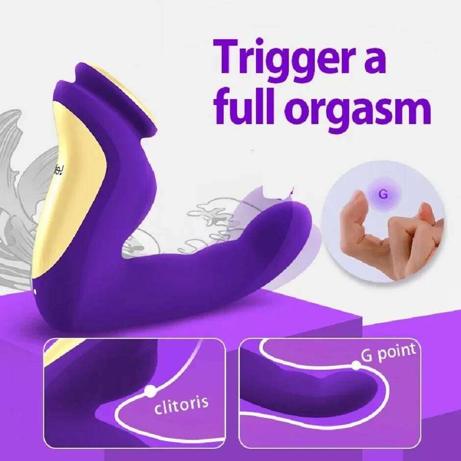 Finger G Spot Female Vibrator Vaginal Orgasm Clitoris Stimulation Dildo Wand Vibrating Heating Sex Toys for Women Adult Supplies W260305