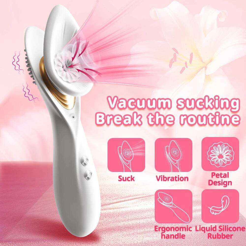 Powerful 2 in 1 Vagina Sucking Vibrator Nipple Oral Vacuum Stimulator G Spot Clitoris Massage Female Masturbator Sex Toys Women W260305