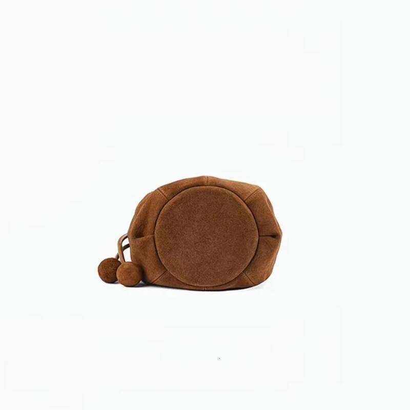Frosted Suede Bucket Pumpkin For Women High End Niche Design Single Shoulder Underarm Crossbody Bag TIANOUDAISHU