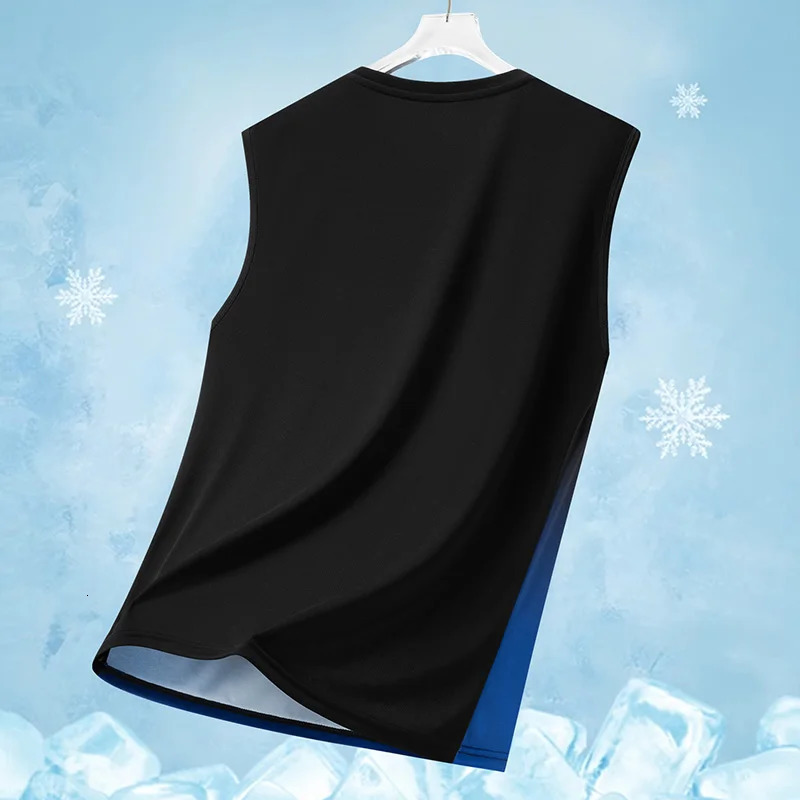Mens Gradient Sports Vest Lightweight Sleeveless round Neck T-Shirt Summer Running Trendy Loose Fit Youth Cross-Border 260306