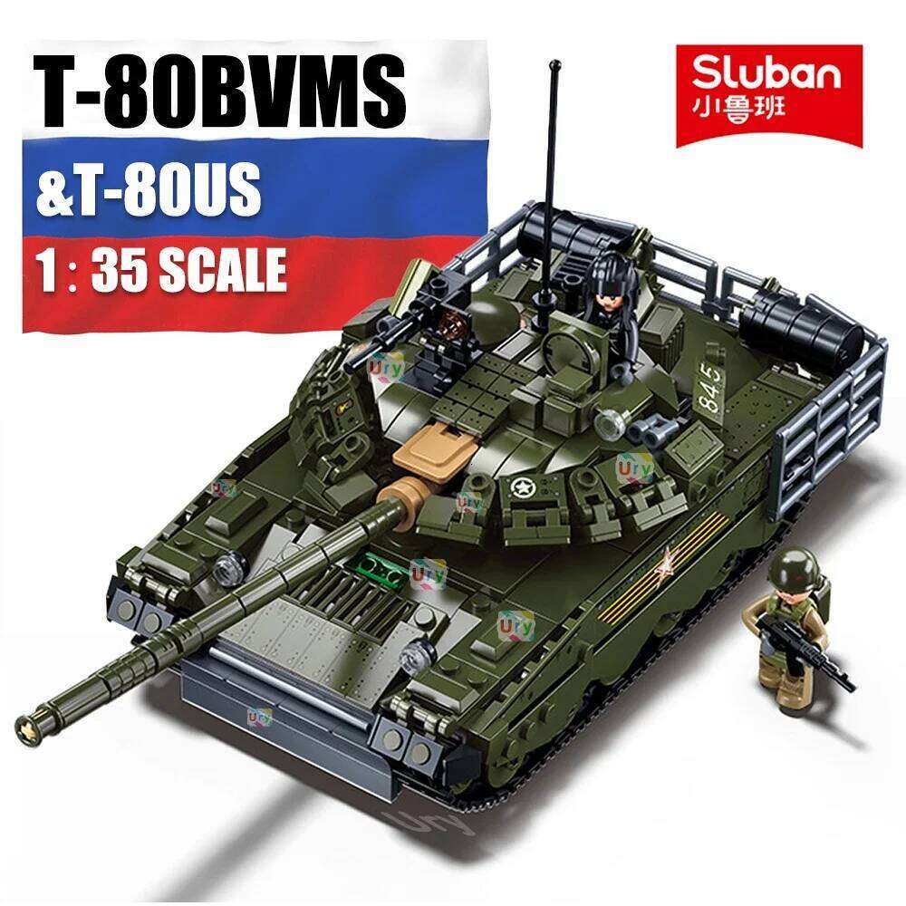 WW2 Tanks Army Main Battle Tank Military Challenger Leopard 2A7+ Soldier Police Building Blocks Bricks Kids Children Toys Gifts Z260306