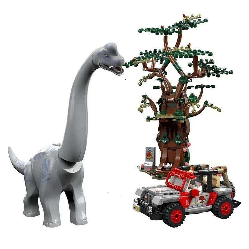 Compatible Sets Dinosaur World Series Building Blocks Brachiosaurus Discovery And Tree Plesiosaur Assembly Toys For Kids 76960 Z260306