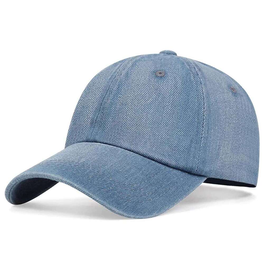 Unisex Light Board Denim Washed Baseball Caps Spring and Autumn Outdoor Adjustable Casual Hats Sunscreen Hat Y260304