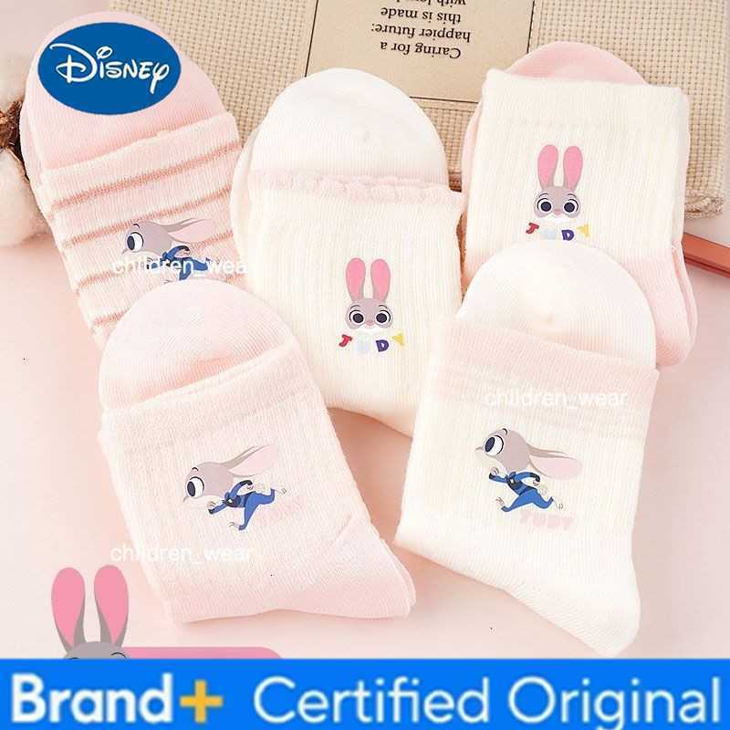 Disney Zootopia Judy Hopps animation cartoon cute student socks creative Kawaii girl pure cotton lace mid-calf socks gift H260306