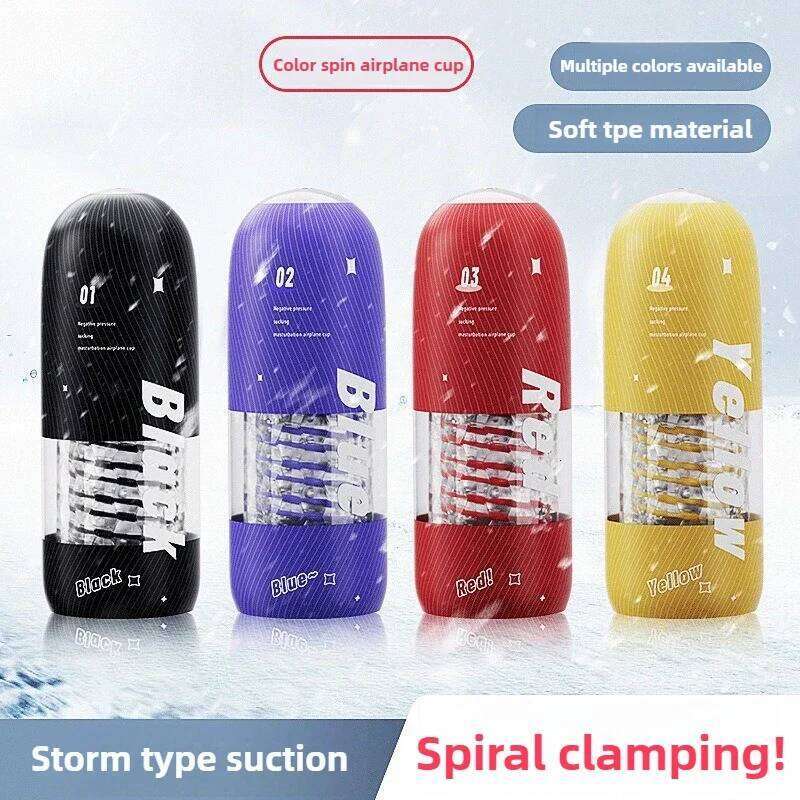 3D Textured 360 Rotating Suction Male Masturbator Aircraft Design Adult Sex Toy for Men Stimulation Enhancer Penis Exercise Tool W260305