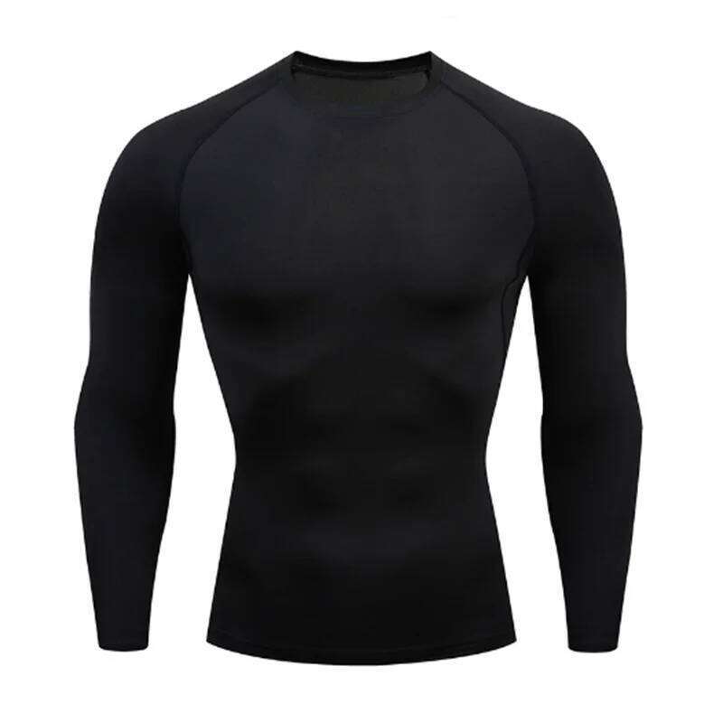 Bodybuilding Sport T-shirt Quick Dry Running Long Sleeve Compression Top Gym T Shirt Men Fitness Tight Rashgard 26H0306