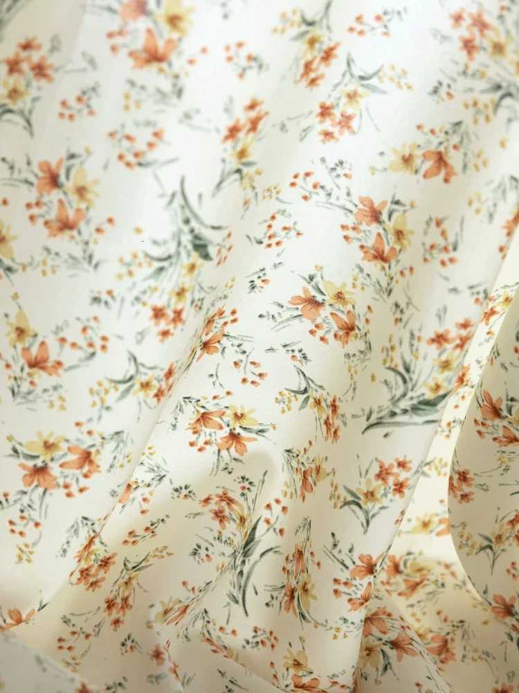 DUSHU Spring New Women Floral Chiffon Long Dress Lace-up V-Neck Design Female Print A-LINE Dresses 24DS8115324DS82765 X260306