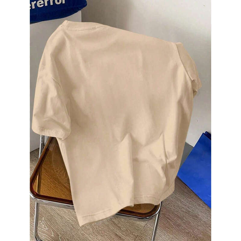 2025 New Printed Short-Sleeve T-Shirt with Unique Letter Pattern, American Street Style Trendy Top for Students and Teenagers, Men's