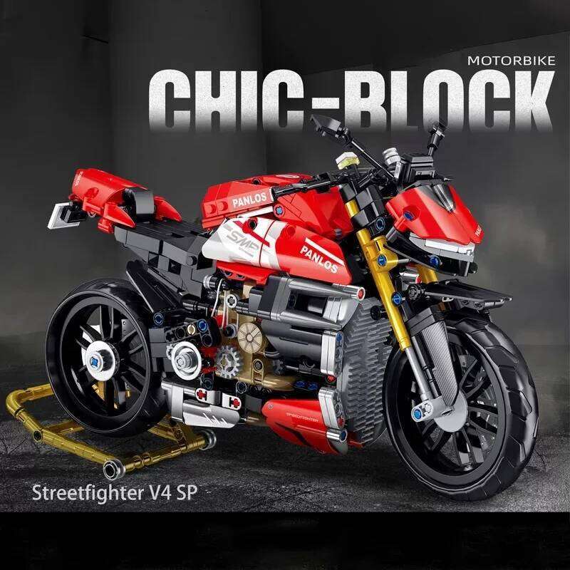 981Pcs City Technical Locomotive Motorcycle Building Blocks MOC Speed Supercar Motorbike Model Bricks Boy Toy for Childrens Gift Z260306