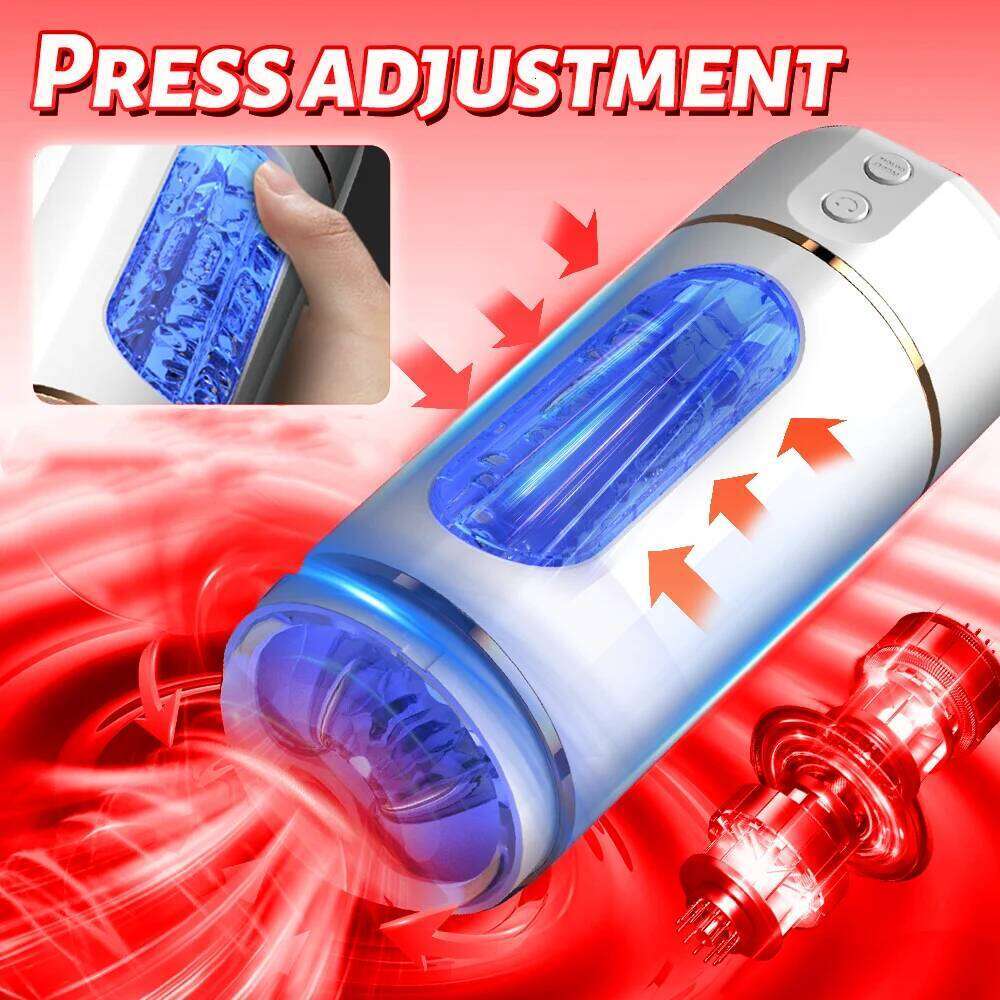 Men's Masturbator Powerful Vibrator Intelligent Voice Battery Male Masturbation Cup Penis Massager Adult Sexy Sex Toy For Men W260305