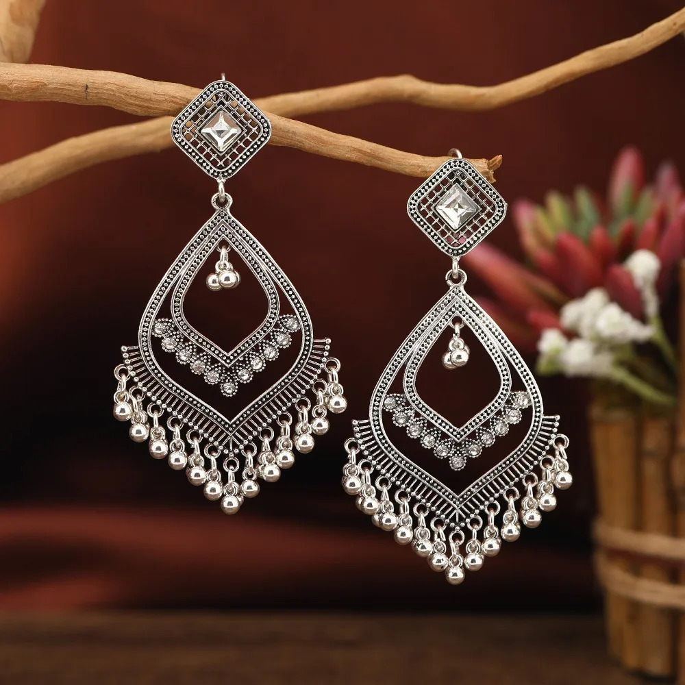 Vintage Round Bell jewellery Earrings for women Personalized Nostalgic womens Earrings cute Ladies Accessories Jewelry 260303