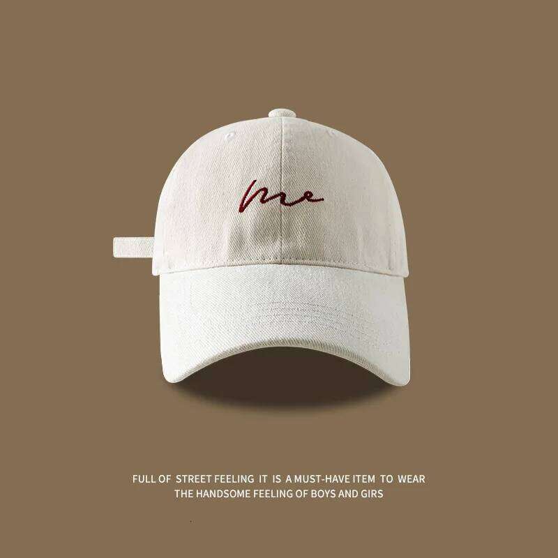 Face recognition hat, children's duckbill cap, men's embroidered letters, simple and versatile, fashionable baseball cap Y260304