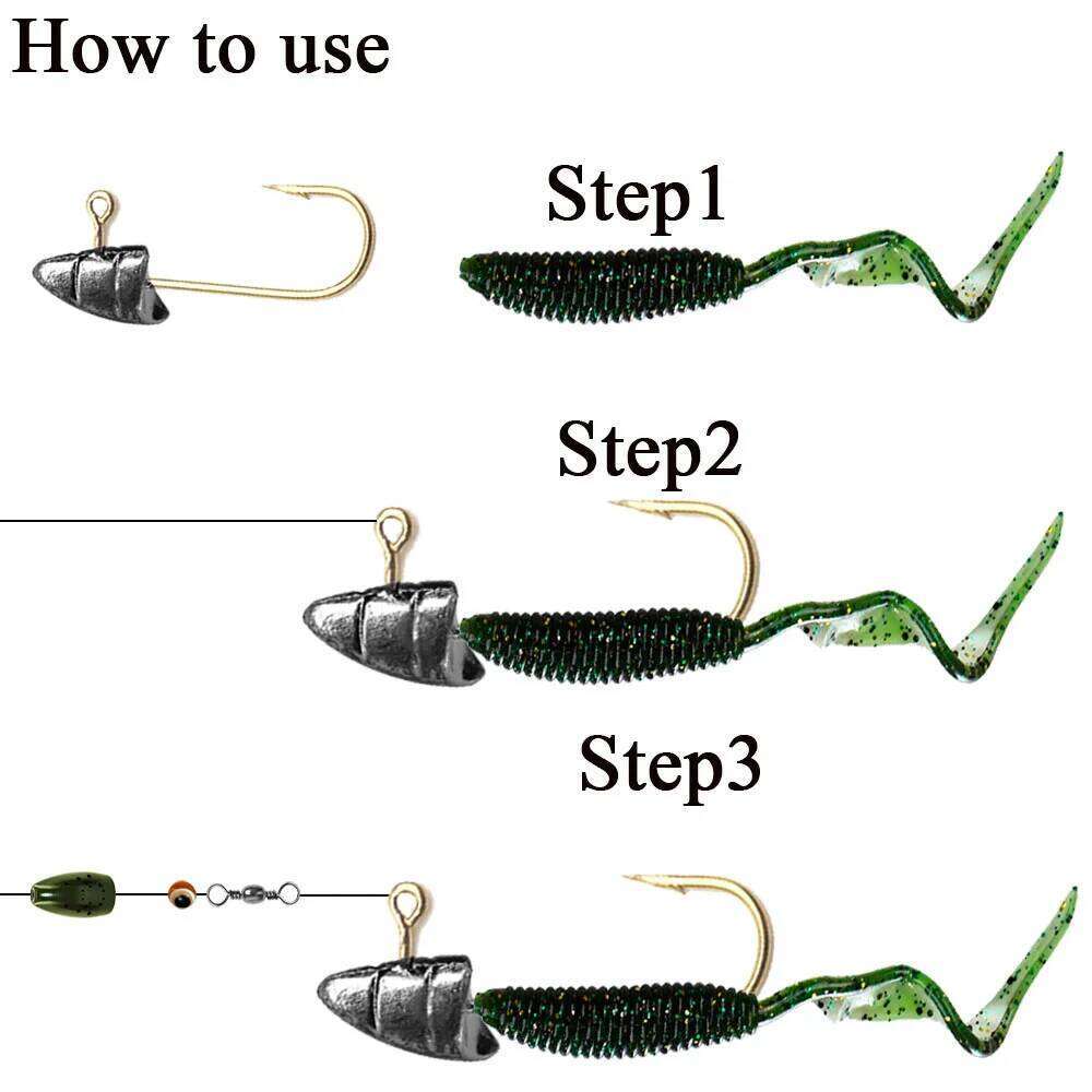 10pcs/lot Micro Jig Head 1.4g-5g Ice Hook Mini Crank Fishhook Soft Lure Fishing Accessories S260305