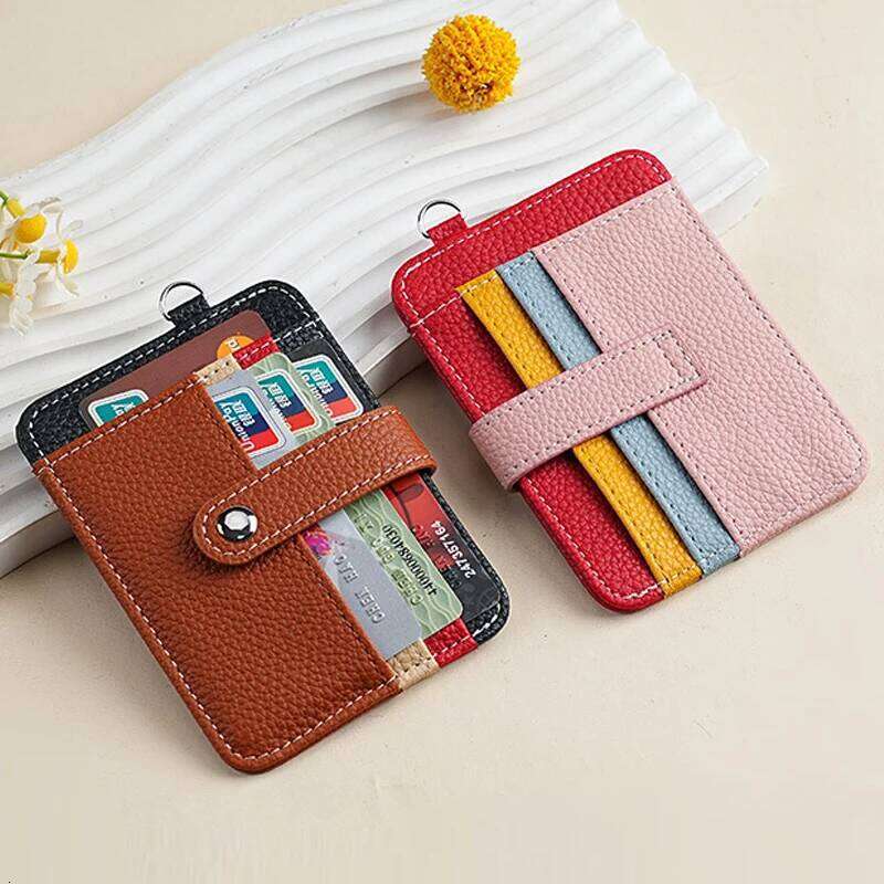 PU Leather Holder Slim Wallet for Women Men RFID Blocking ID Credit Card Case Mini Coin Purse Small Pocket Pouch C260304