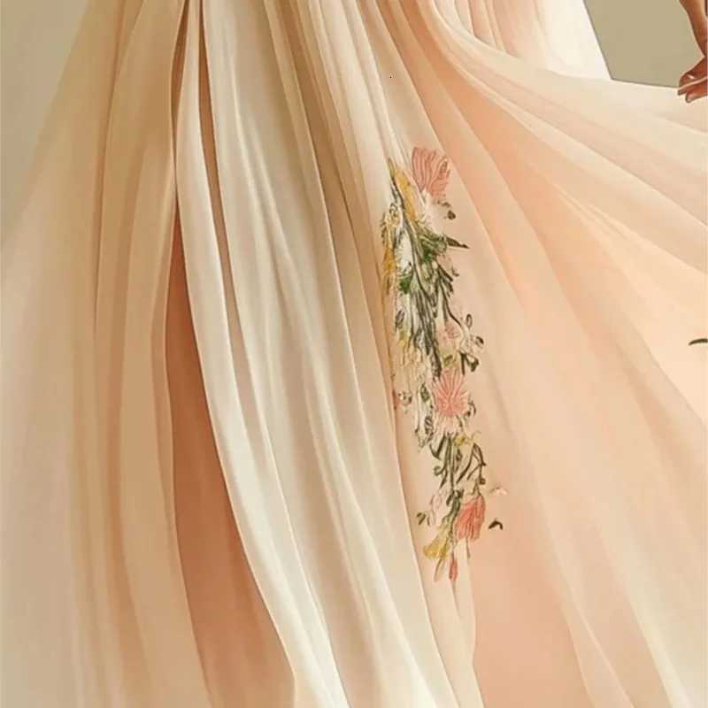 Womens Clothing Trend 2025 Summer Short Sleeve High Waist Dresses Sexy V Neck Floral Printed Boho Holiday Dress Vestidos X260306