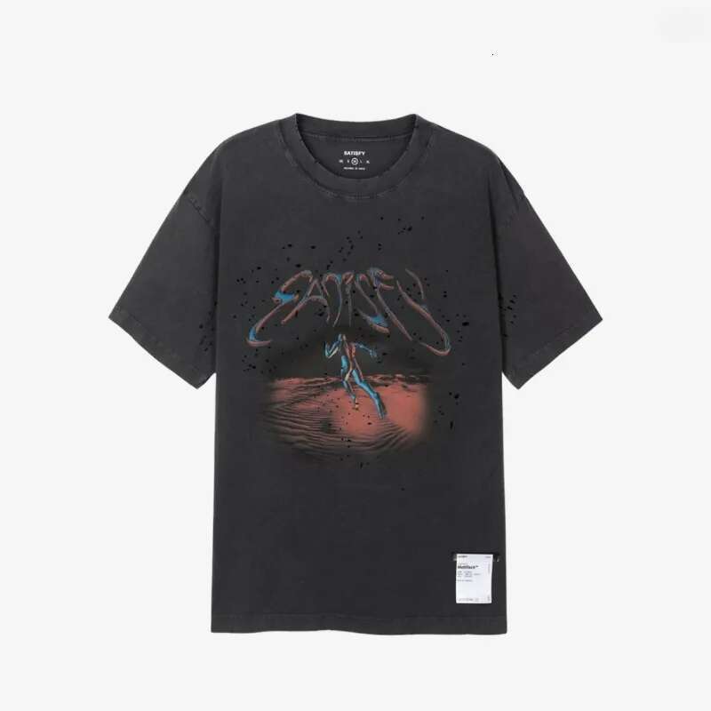 T Shirts Tees Polos Faionable Retro Dyeing Round Ne Ort Sve Pure Cotton Print T-irt Youth Casual Summer Top Trendy Daily Outfit Men's Clothing