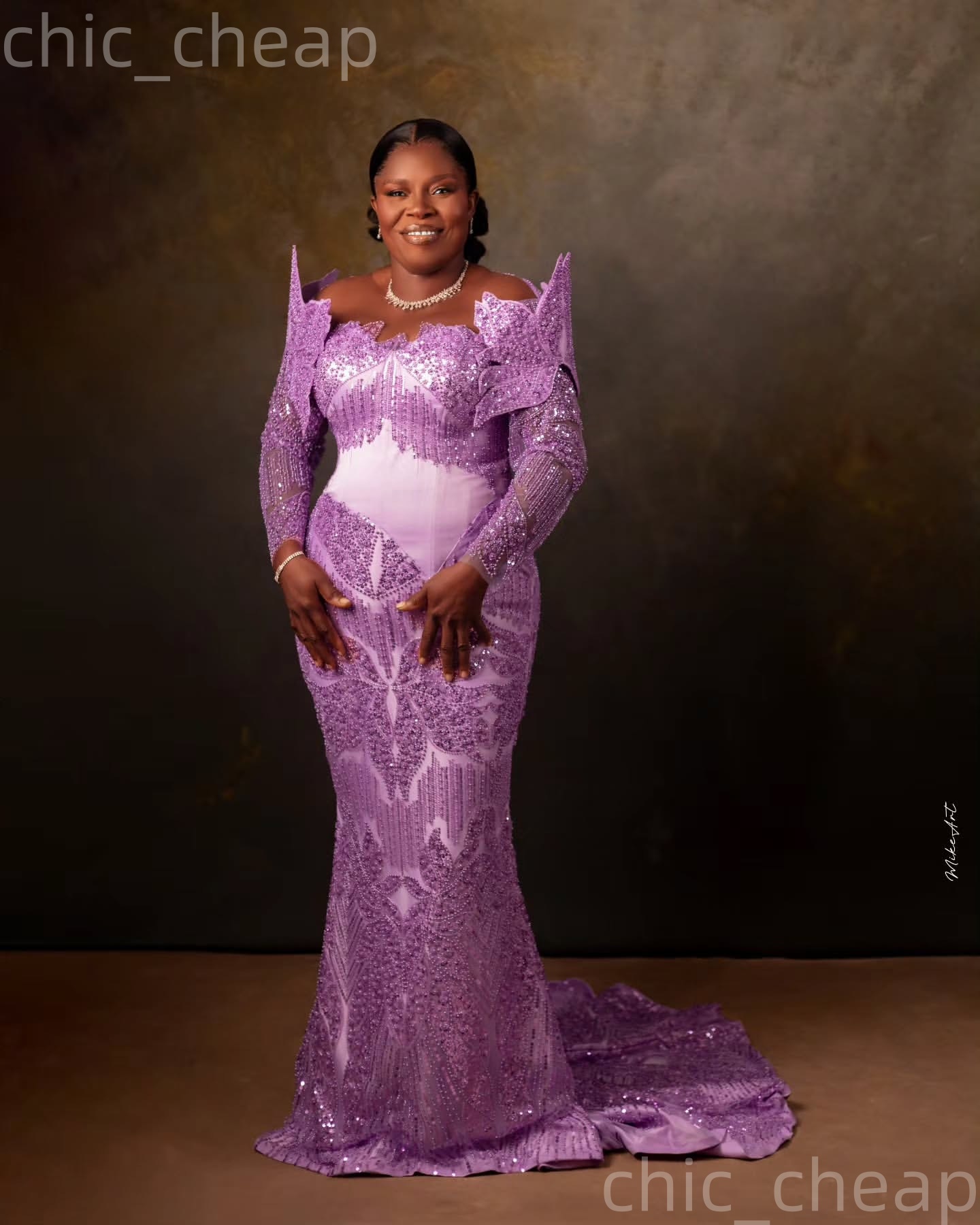 2026 plus size lilac mermaid mother of bride dresses sheer neck florals sequined evening party mamas dress vintage 50s birthday wedding guest groom mo