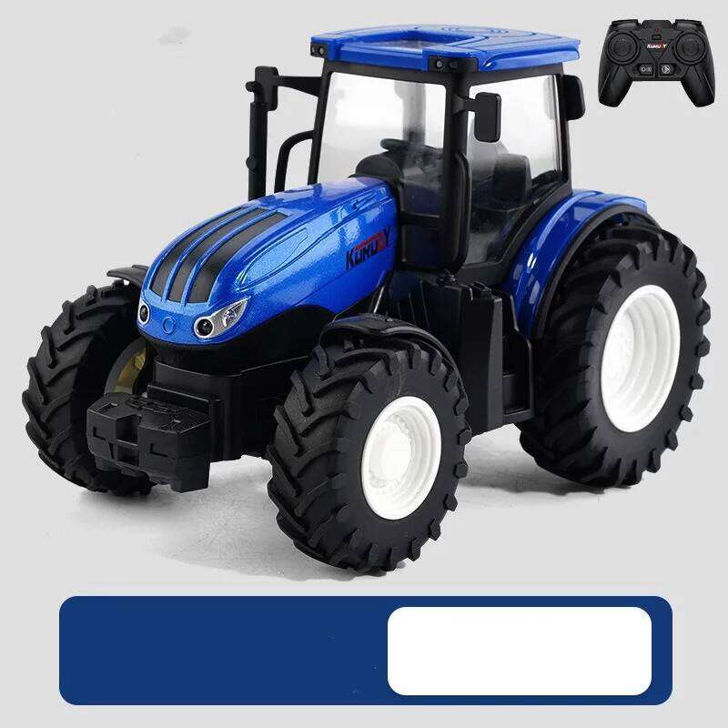 2.4 GHZ Remote Control Toy Kids RC Tractor Set Toddlers Farm Vehicle Toys for 3 4 5 6 7 8 9 Year Old C260305