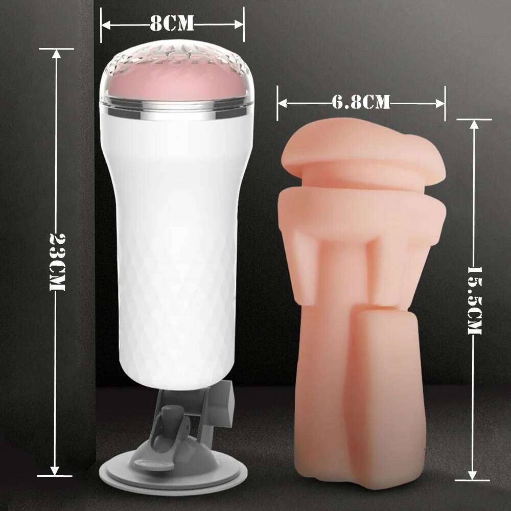 Adult Erotic Male Masturbator Cup Vaginal Penetration Realistic Rubber Vagina Pocket Pussy Masturbation Sex Toys for Men W260305