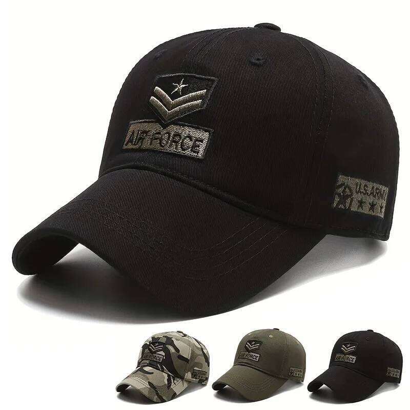 Unisex AIR FORCE Arrow Embroidery Baseball Caps Spring and Autumn Outdoor Adjustable Casual Hats Sunscreen Hat Y260304