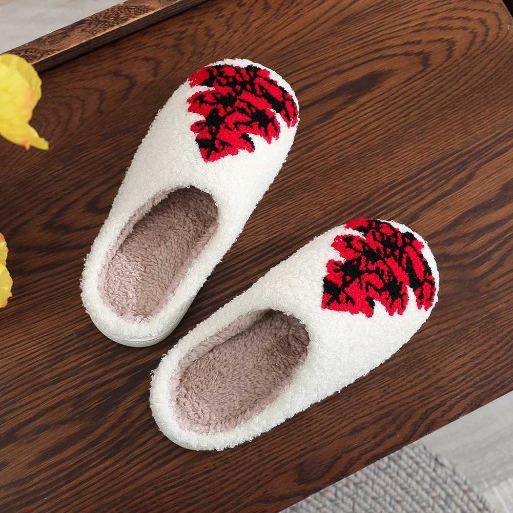 Women Men Warm Plush Home Slipper Cozy Christmas Tree Cotton Slippers Breathable Bedroom Slippers for Indoor for Christmas Gift S260305