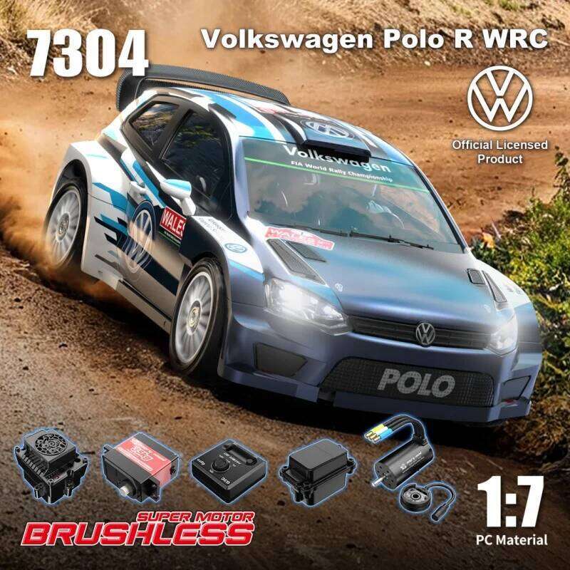 MJX HYPER GO 7304 1/7 WRC Rally 4WD Brushless 2.4G Remote Control Endurance Race Simulation Drift Car Toys As Gift C260305