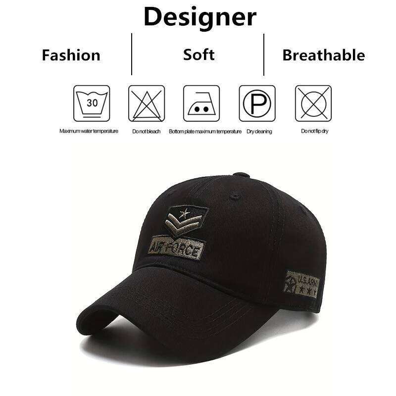 Unisex AIR FORCE Arrow Embroidery Baseball Caps Spring and Autumn Outdoor Adjustable Casual Hats Sunscreen Hat Y260304