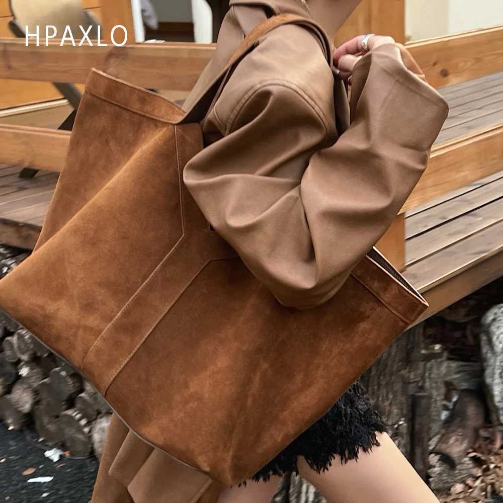 Genuine Leather Large Tote Bag Simple Design Womens Shoulder Bag High Quality Purse Fashion Commuter Handbag No Versatile H260306