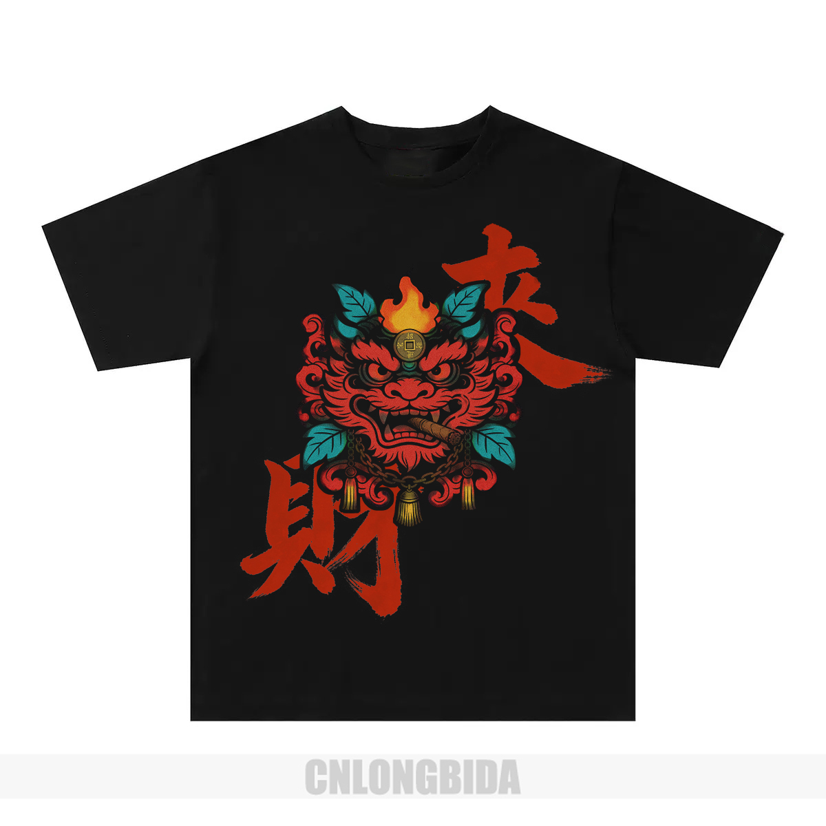 Men's T-Shirts Chinese style Summer Painted Cotton Crewneck Shirt Classic Streetwear Loose Short Sleeve High Quality Fashion Top Casual Vintage R