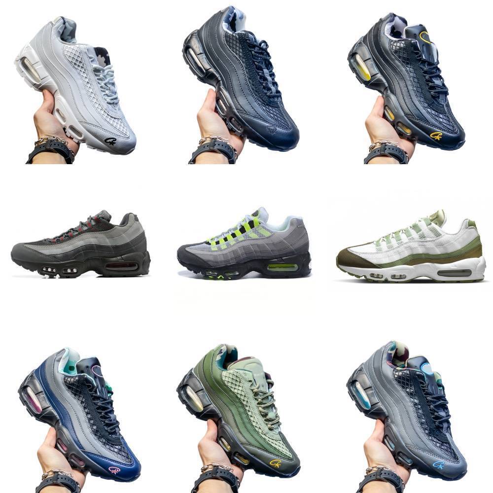 Trainers 95 Sports Shoes Mens 95S Aegeans Storm Corteizs Sequoia Pink Beam Neon Runners Jogging Shoe Stadium Green Triple Black White Grey Wheat Sketch Sneakers S66