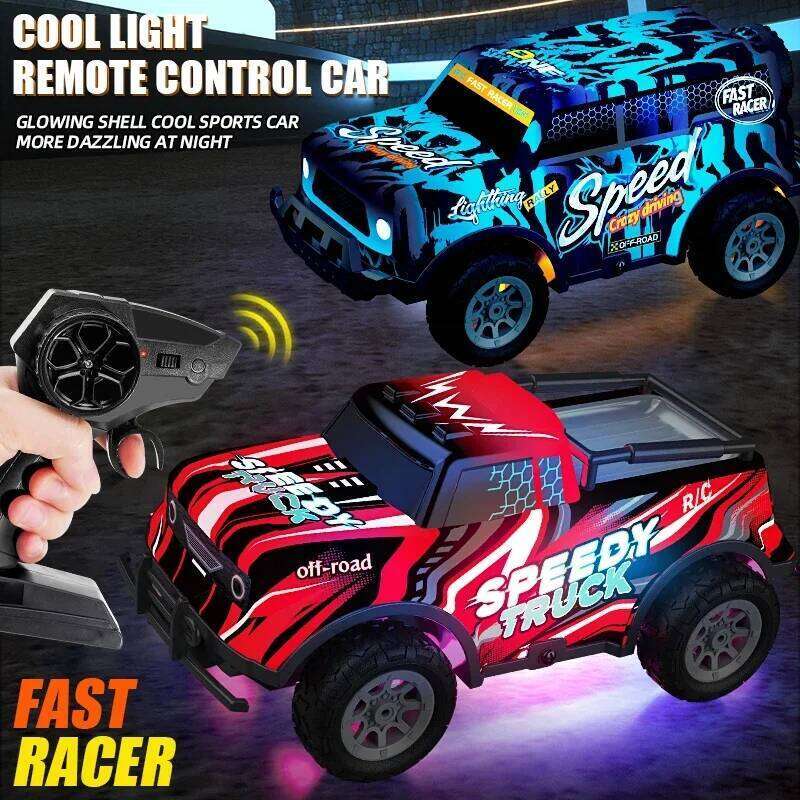 Luminous RC High Speed Remote Control Climbing Off-road Car All-Terrain Drift Truck Racing Vehicle Kid Birthday Gifts C260305