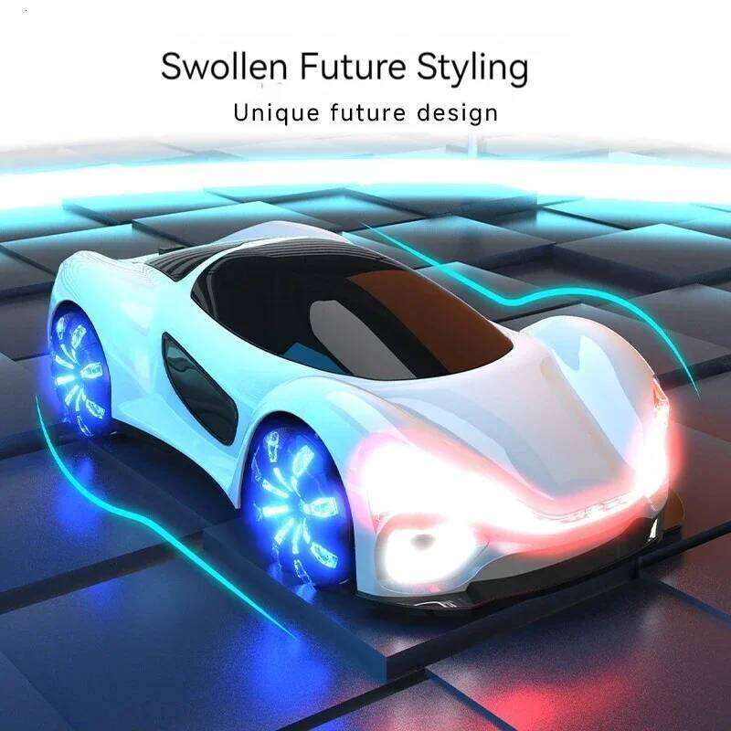 Remote Control Gesture Sensing Spray Fog New Energy Concept Rc Car Drift With Music Charging Station LED Light Kids Toy C260305