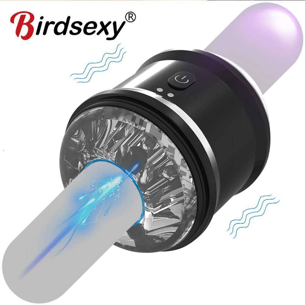 Automatic Telescopic Rotation Male Masturbator Piston Sex Toys Adult Goods for Men Masturbators Cup W260305