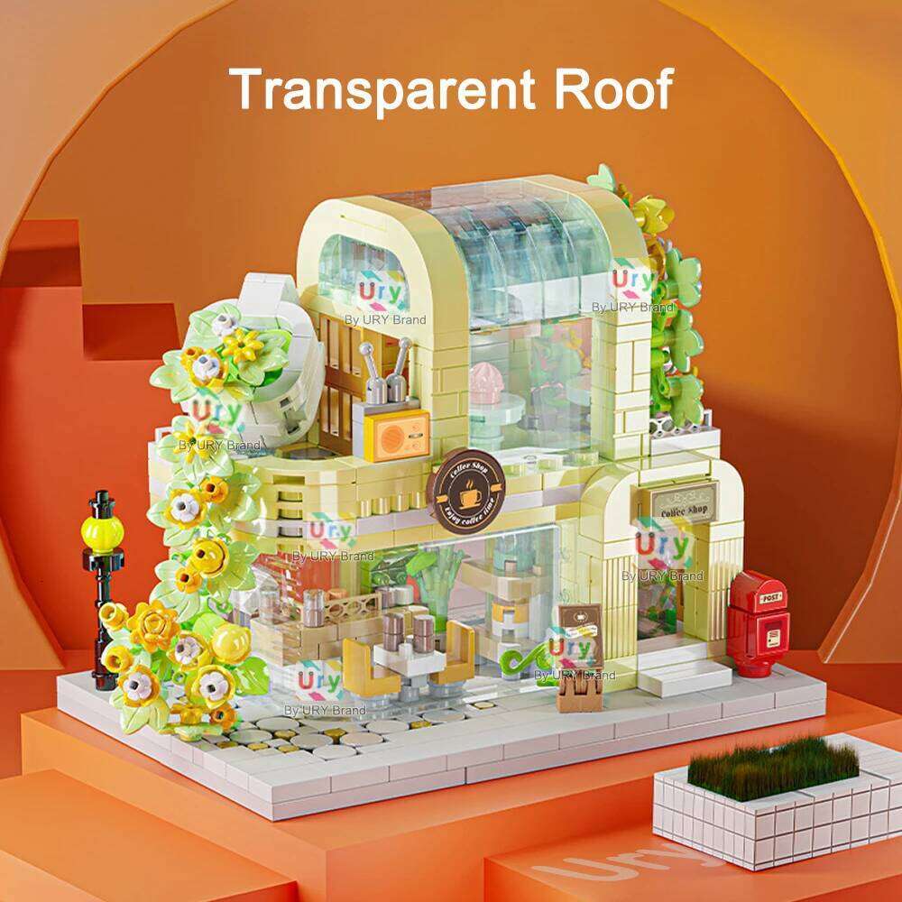 Friends Series Mini Bricks Girls Shop Morden House Flower Coffee Princess Set Playground DIY Building Block Toys for Kids Gifts Z260305